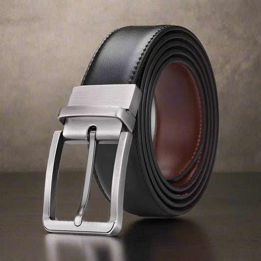 2-in-1 Reversible Leather Belt